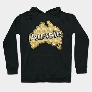 Aussie gold Australian map Hoodie